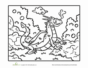 Dragon Coloring Page