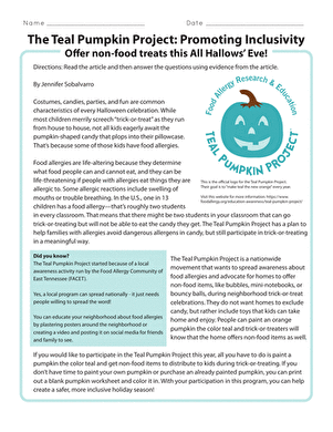The Teal Pumpkin Project: Promoting Inclusivity