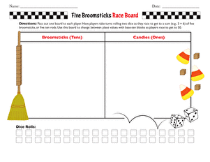 Five Broomsticks Race Board