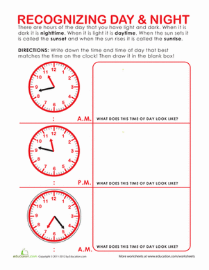 Night or Day: Draw the Time