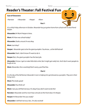 Reader’s Theater: Fall Festival Fun