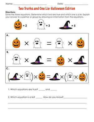 Two Truths and One Lie: Halloween Edition