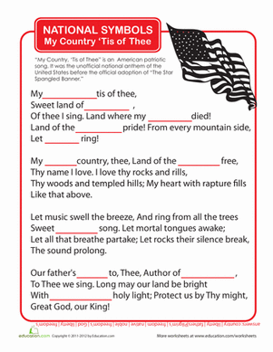 My Country 'Tis of Thee
