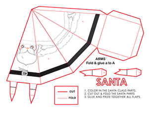 Christmas Paper Craft: Santa