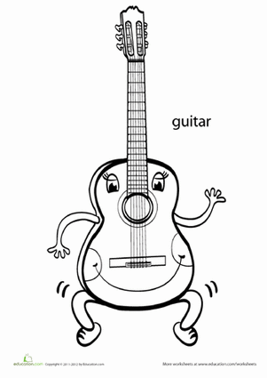 Color a Guitar