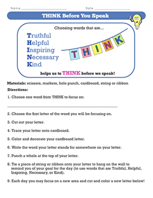 THINK Before You Speak