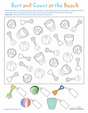 Sort and Count at the Beach