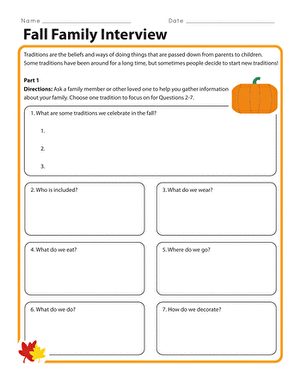 Fall Family Interview