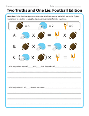Two Truths and One Lie: Football Edition
