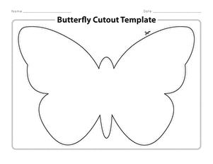 Butterfly Cutout Template