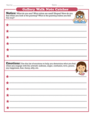 Gallery Walk Note Catcher
