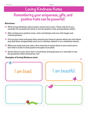 Loving Kindness Notes