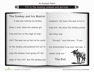 Punctuation: The Donkey and his Master