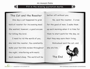 Punctuation: The Cat and the Rooster