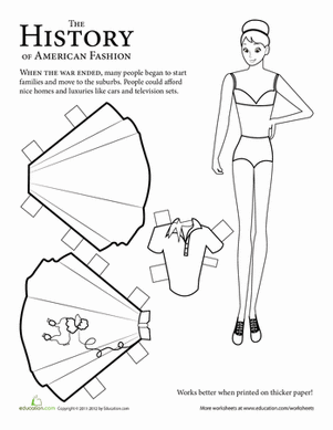 Paper Doll Girl: 1950s