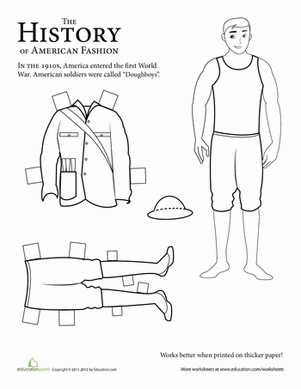 Paper Doll Soldier: WWI