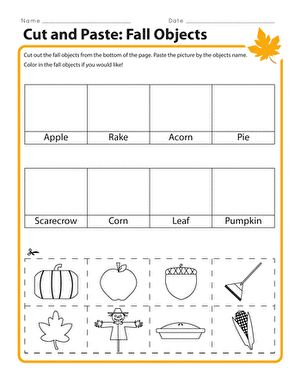 Cut and Paste: Fall Objects