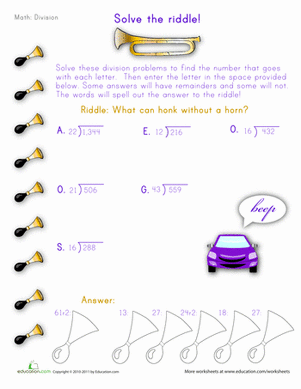 Solve the Division Riddle #2