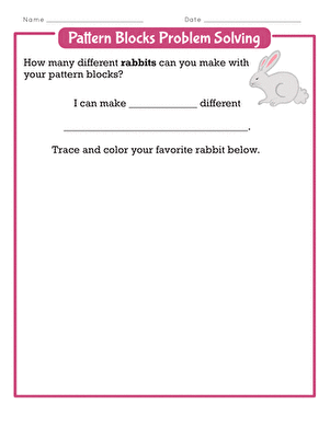 Pattern Blocks Problem Solving