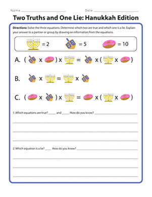 Two Truths and One Lie: Hanukkah Edition