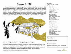 California Gold Rush: Sutter's Mill