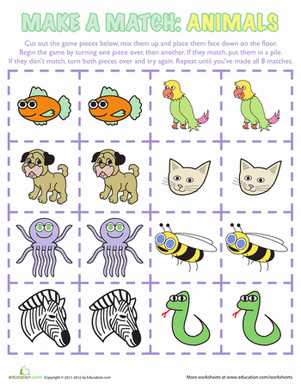 Animals Matching Game
