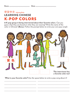 Learn Chinese: K-Pop Colors