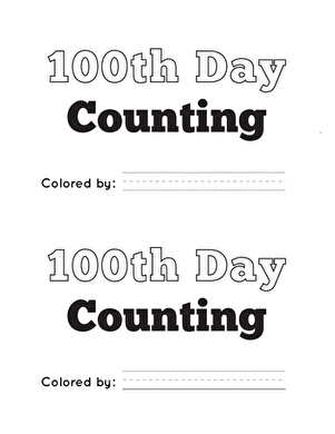 100th Day Counting Reader