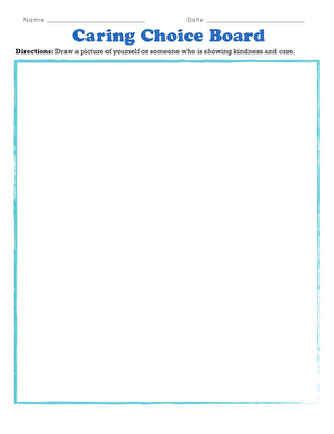 Caring Choice Board