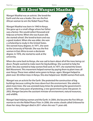 All About Wangari Maathai
