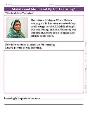 Malala and Me: Stand Up for Learning!