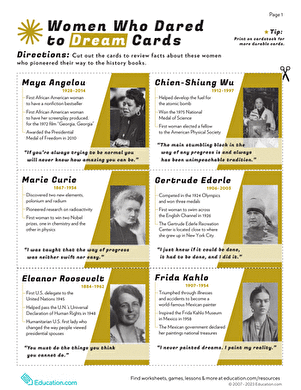 Women Who Dared to Dream Cards