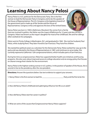 Learning About Nancy Pelosi 