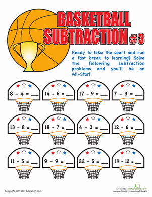 Basketball Subtraction #3