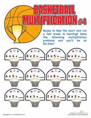 Basketball Multiplication #4