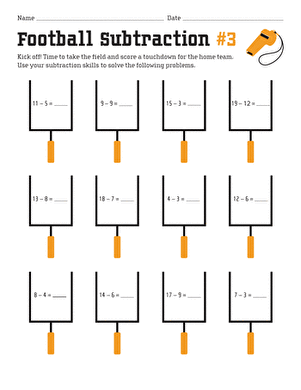 Football Subtraction #3