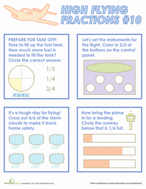 Flying Fractions 10