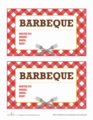 Barbeque Invitation 