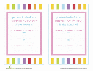 Birthday Invitations