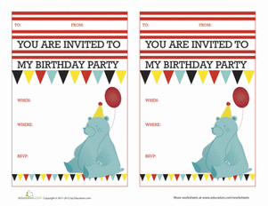 Cute Birthday Invitations