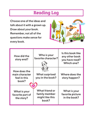 Reading Log: Preschool