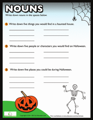 Halloween Nouns