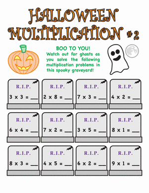 Halloween Multiplication #2