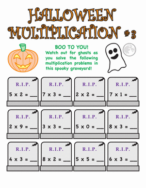 Halloween Multiplication #3