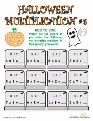 Halloween Multiplication #5