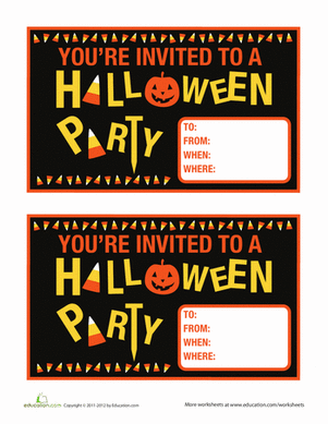 Adorable Halloween Party Invitations