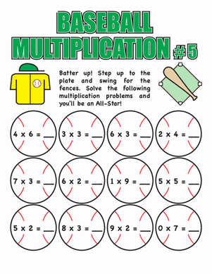Baseball Multiplication #5