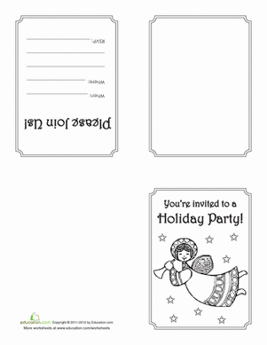 Make Your Own Holiday Invitations #2