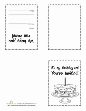 Make Your Own Birthday Invitations #3