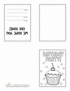 Make Your Own Birthday Invitations #2